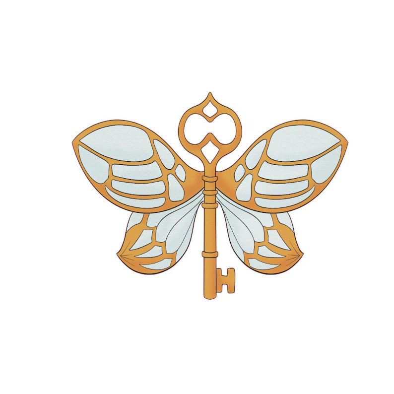 Wizard Butterfly Key Cookie Cutter